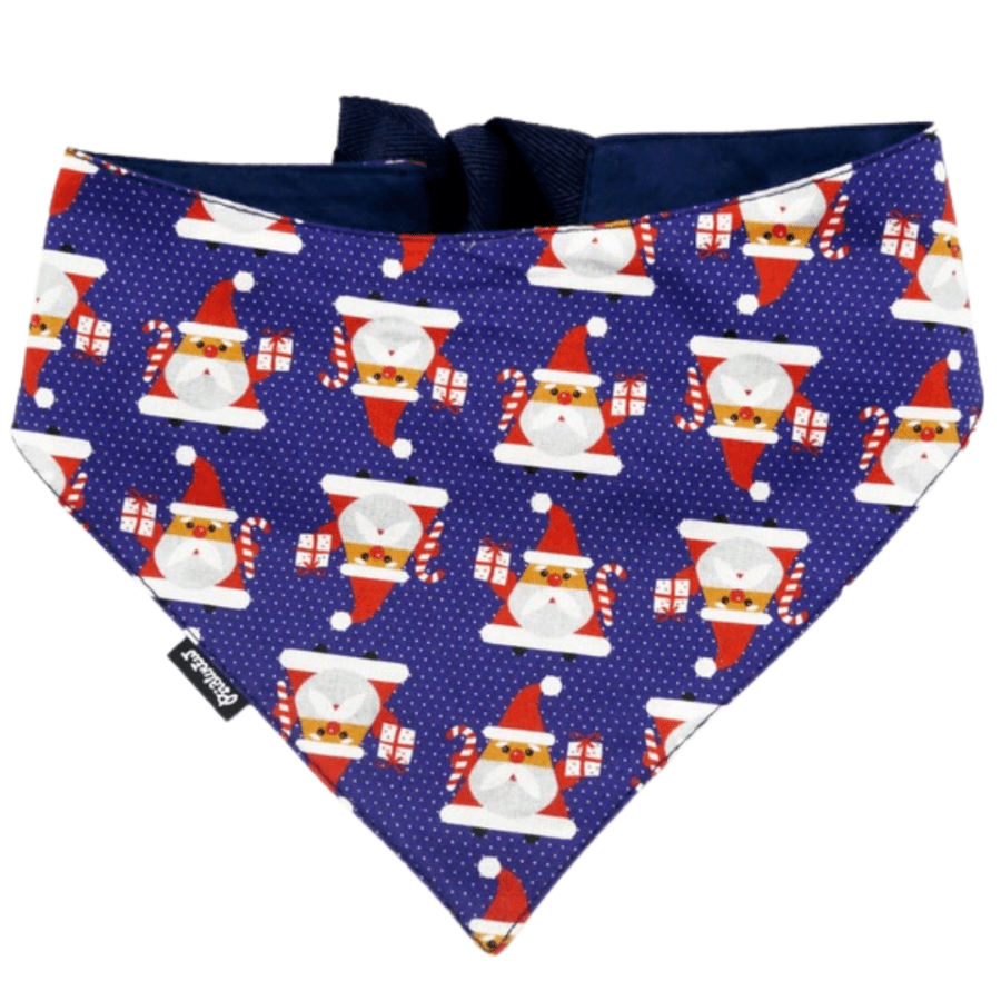 Kaelarätik "Santa baby (blue)"