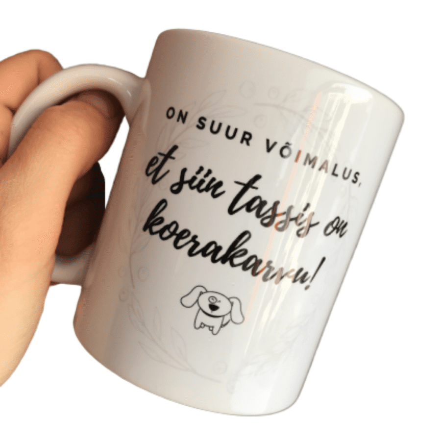 Tass "Siin kodus on palju armastust (ja koerakarvu)"