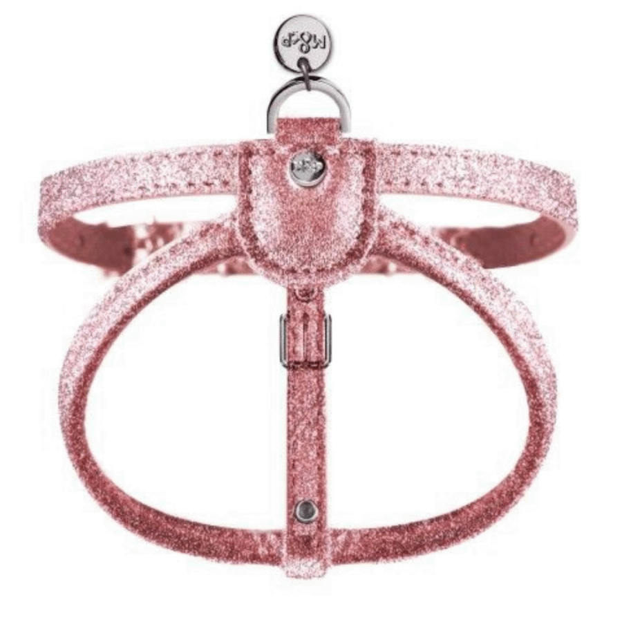 Sädelevad roosad traksid koertele "Stardust"